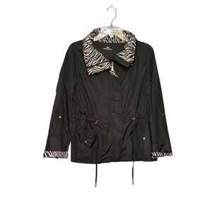 Princess Cruises Women’s Small Black Windbreaker Lightweight Hooded Jacket